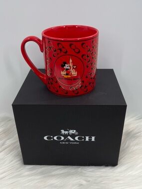 NEW Coach x Disney Parks | Walt Disney World 50th Mickey Mouse Mug 12oz NWT